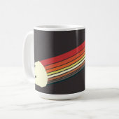 Millennium Falcon Retro Rainbow Graphic Coffee Mug (Front Left)