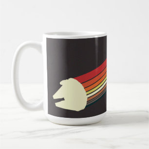 Millennium Falcon Retro Rainbow Graphic Coffee Mug