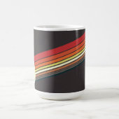 Millennium Falcon Retro Rainbow Graphic Coffee Mug (Center)
