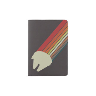 Millennium Falcon Retro Rainbow Graphic Passport Holder