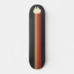 Millennium Falcon Retro Rainbow Graphic Skateboard