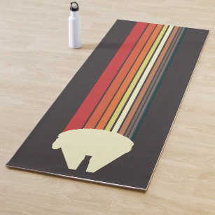 Millennium Falcon Retro Rainbow Graphic Yoga Mat
