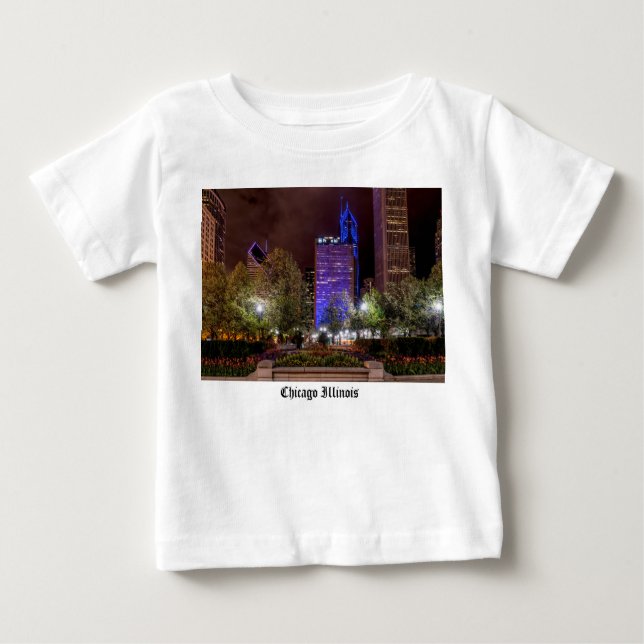 Millennium Park Spring Season Night Toddler Shirt (Front)