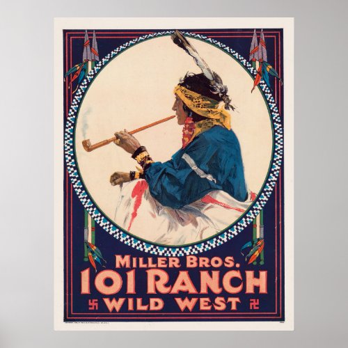 Miller Bros 101 Ranch Wild West Circus Poster