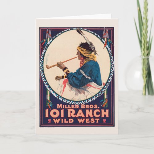 Miller Bros 101 Ranch Wild West Circus Poster Card