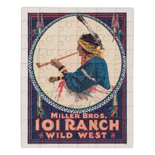 Miller Bros 101 Ranch Wild West Circus Poster Jigsaw Puzzle