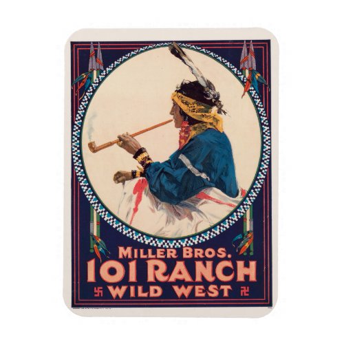 Miller Bros 101 Ranch Wild West Circus Poster Magnet