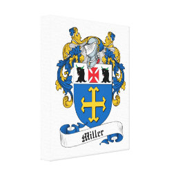Miller Family Crest Canvas Print | Zazzle