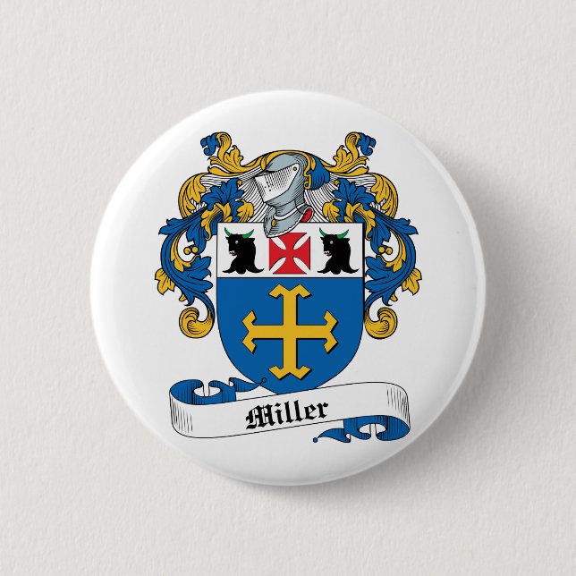 Miller Family Crest Pinback Button (Front)
