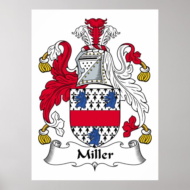 Miller Family Crest Poster (Front)