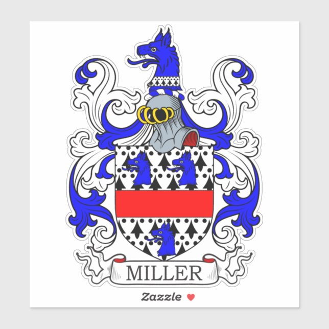 Miller Family Crest Sticker (Sheet)