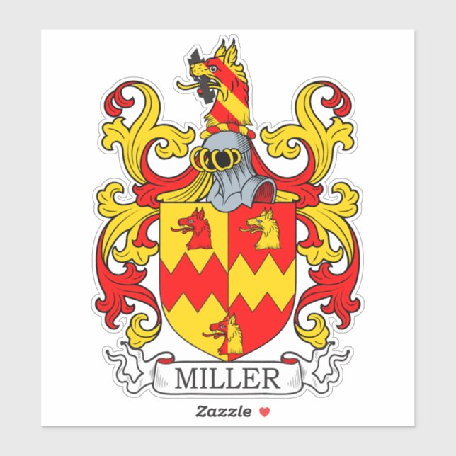 Miller Family Crest Sticker (Sheet)