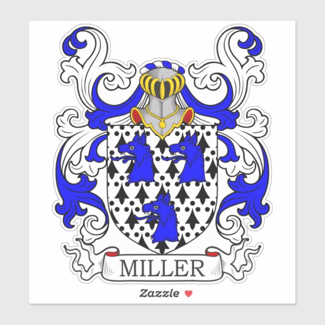 Miller Family Crest Sticker (Sheet)