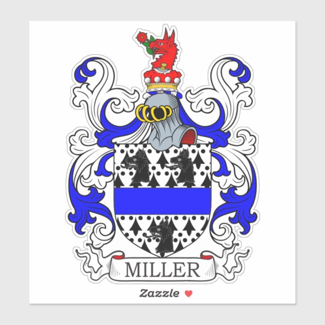 Miller Family Crest Sticker (Sheet)