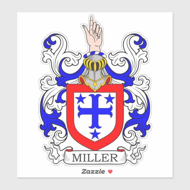 Miller Family Crest Sticker (Sheet)