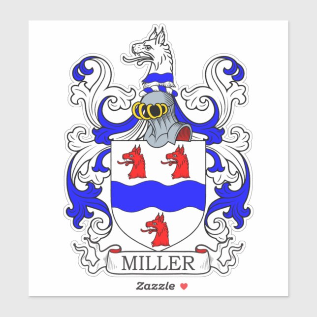 Miller Family Crest Sticker (Sheet)