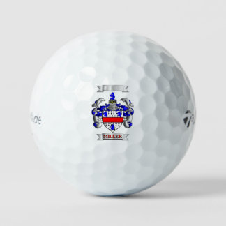 MILLER FAMILY NAME SHIELD AND CREST GOLF BALL