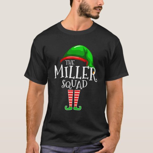 Miller _ Family Name Squad Matching Group Elf Chri T_Shirt