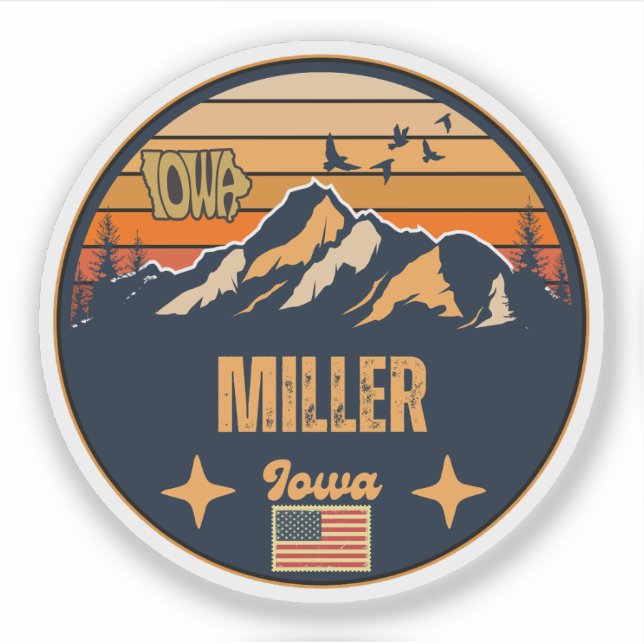 Miller, Iowa Sticker (Front)