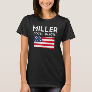 Miller South Dakota USA State America Travel South T-Shirt