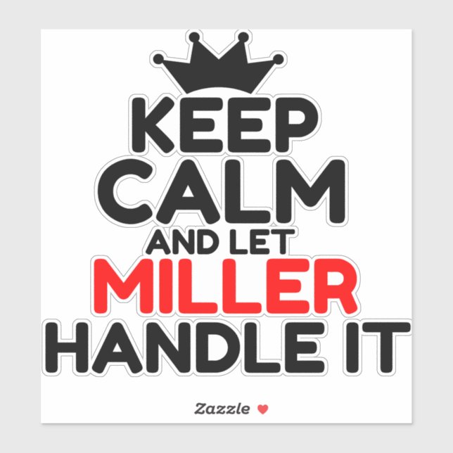 MILLER STICKER (Sheet)