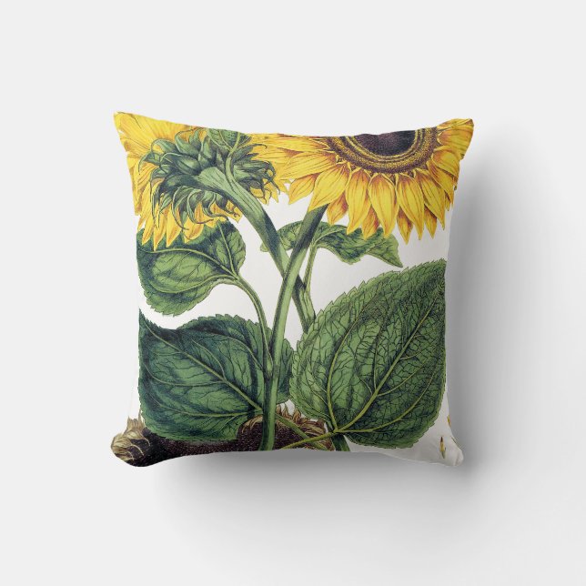 Miller: Sunflower Throw Pillow (Front)