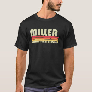 Miller Surname Funny Retro Vintage 80s 90s Birthda T-Shirt