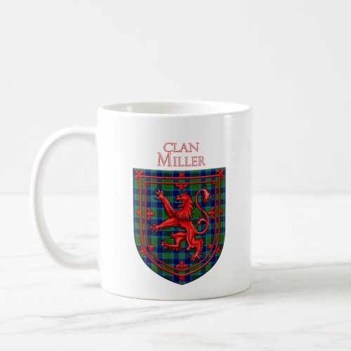 Miller Tartan Scottish Plaid Lion Rampant Coffee Mug