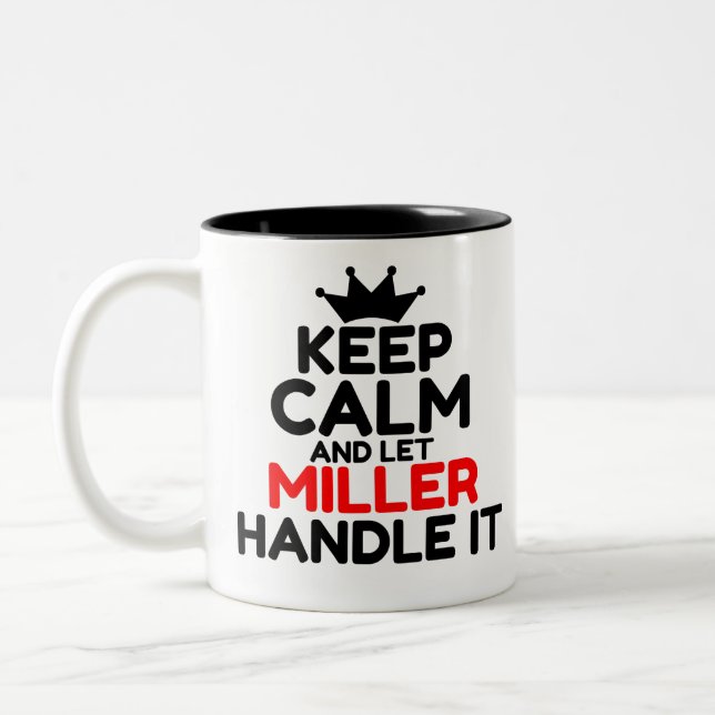 MILLER Two-Tone COFFEE MUG (Left)