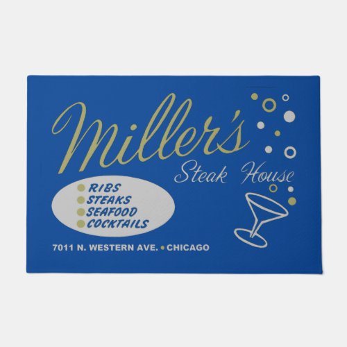 Millers Steak House Chicago Doormat
