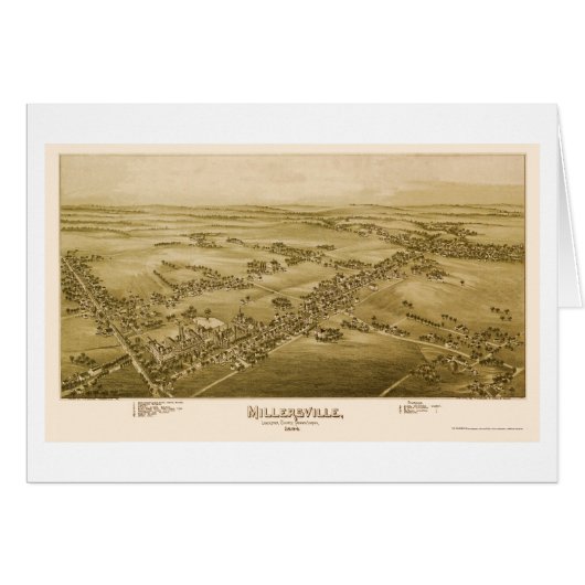 Millersville, PA Panoramic Map - 1894 (Front Horizontal)