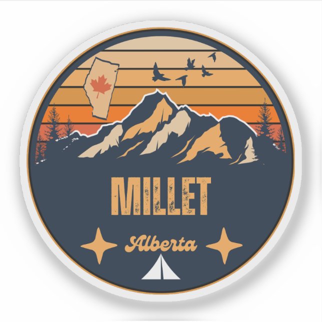Millet, Alberta Sticker (Front)