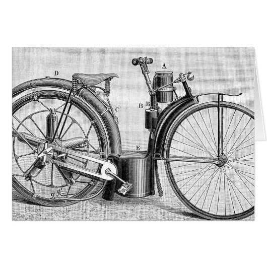 Millet Motorcycle, 1895 Cards (Front Horizontal)