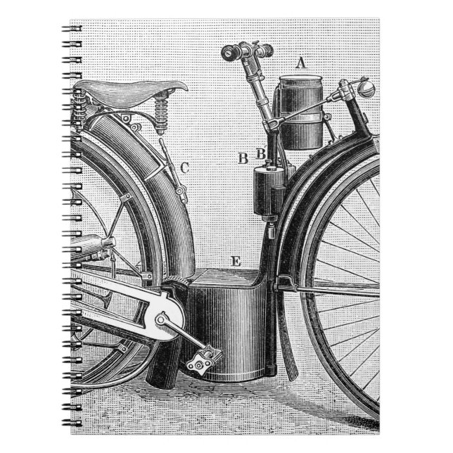 Millet Motorcycle, 1895 Notebook (Front)