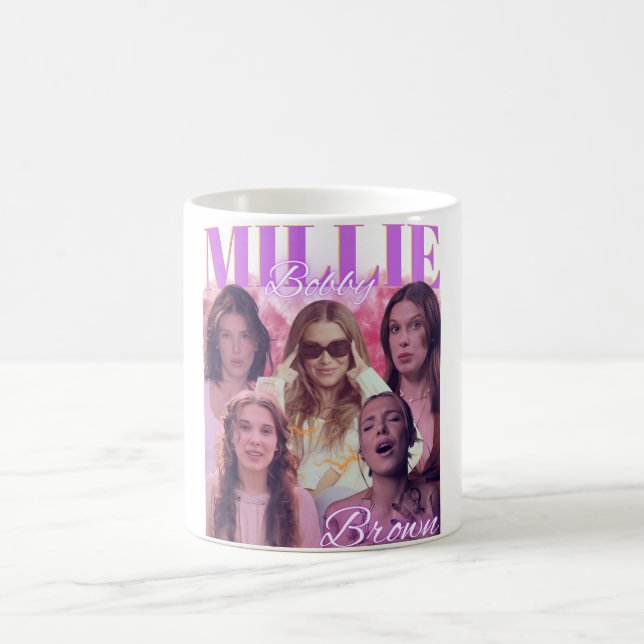 Millie Bobby Brown Aesthetic Collage Mug (Center)