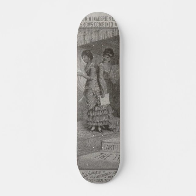 millie christine skateboard deck (Front)