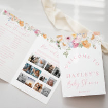 Millie Floral Baby Shower Game Booklet