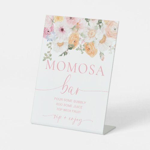 Millie Floral Baby Shower Momosa Bar Sign