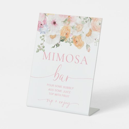 Millie Floral Bridal Shower Mimosa Bar Sign