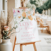 Love Is In Bloom Bridal & Wedding Shower Supplies | Zazzle