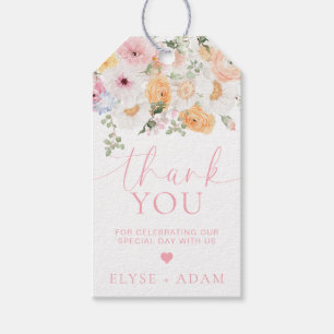Millie Floral Thank You Favor Gift Tags