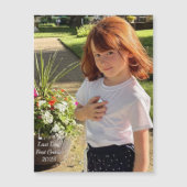  Millie Last Day First Grade 2025 Magnetic Card (Front)