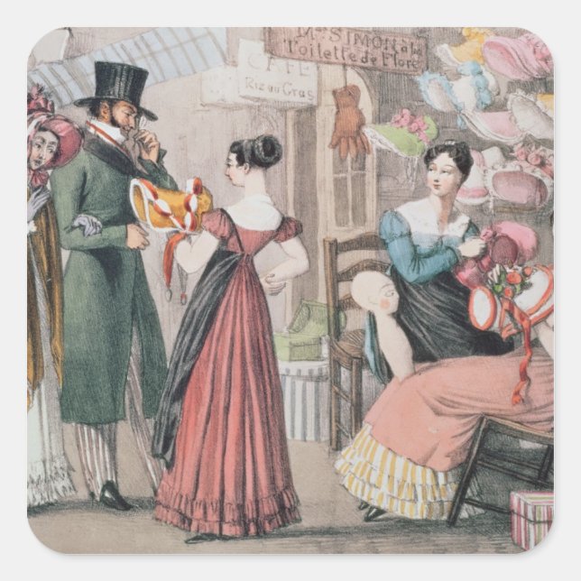 Milliners , printed by Charles Joseph Square Sticker (Front)