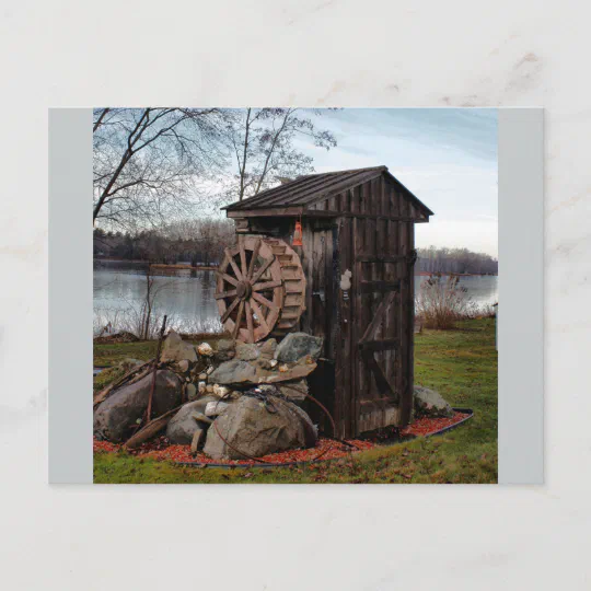 Bathroom Postcard Postcard Art Outdoor Toilet Postcard Unique Outhouse Postcard Postcrossing Snail Mail Very Cool Outhouse Postcard