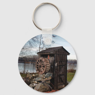 Milling about the outhouse keychain