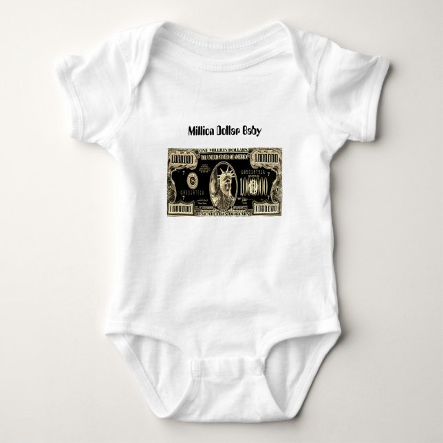 Million Dollar American money collection T-Shirt Baby Bodysuit (Front)