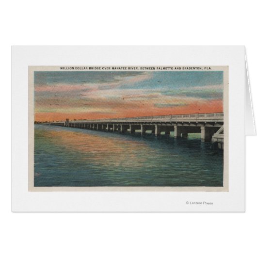 Million Dollar Bridge over Manatee River, Cards (Front Horizontal)