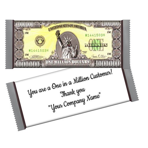 Million Dollar Candy Bar Wrapper Party Favor Notepad