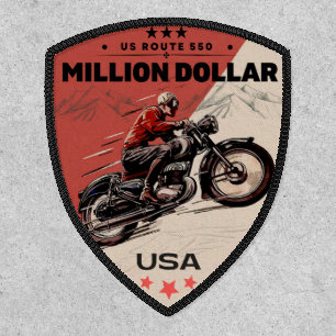 million dollar highway colorado motorcycle trip patch