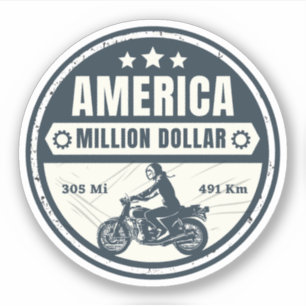 million dollar highway colorado motorcycle trip sticker